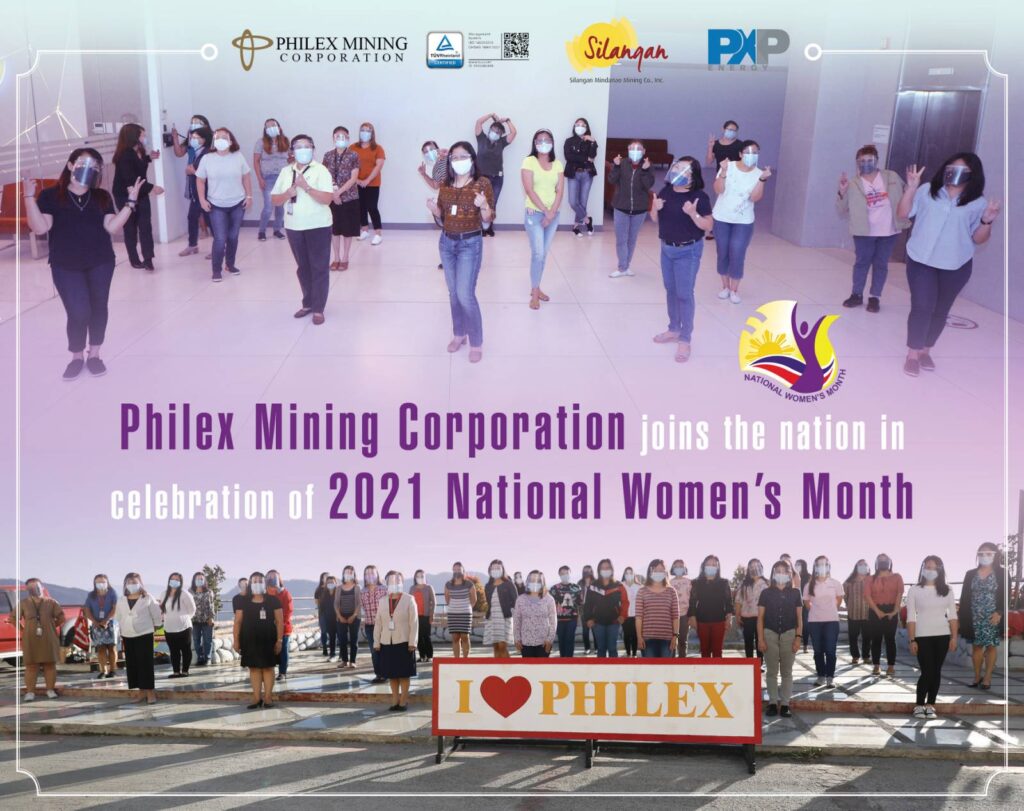 Philex Mining Corporation joins the nation in celebration of 2021 National Women's Month